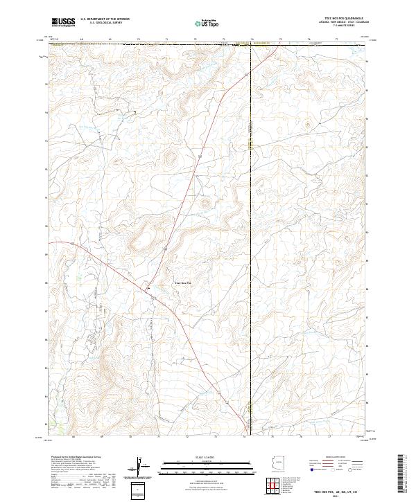 USGS Topographic Map – Teec Nos Pos