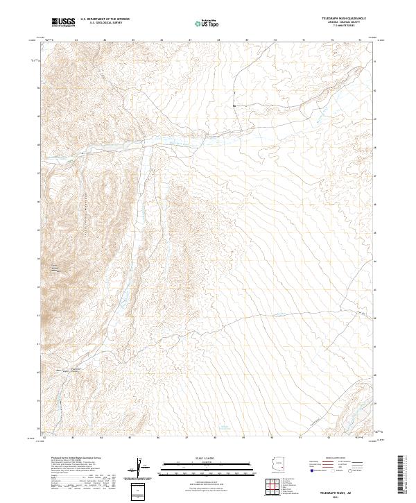 USGS Topographic Map – Telegraph Wash