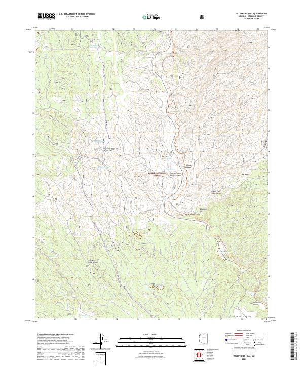 USGS Topographic Map – Telephone Hill