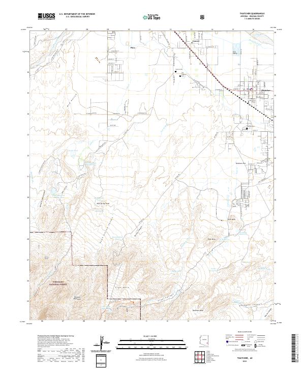 USGS Topographic Map – Thatcher