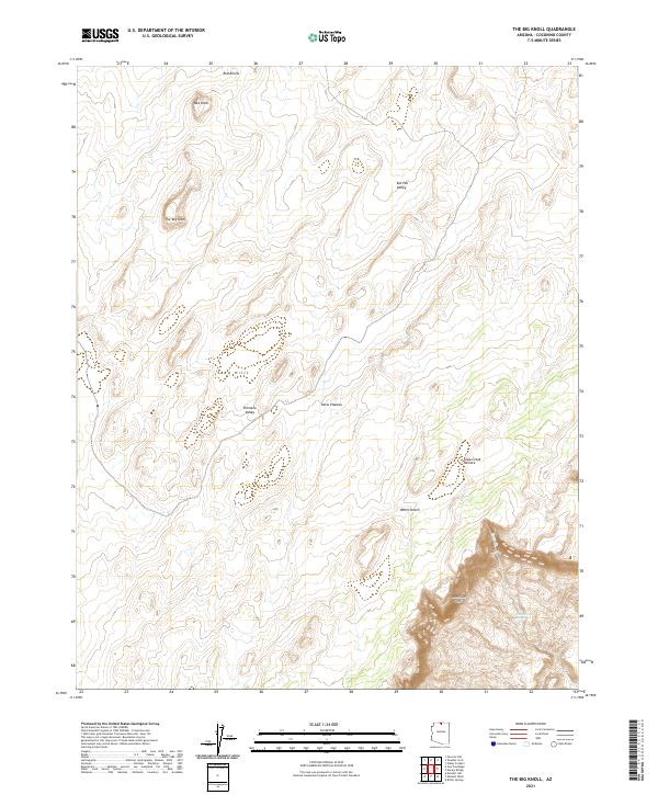 USGS Topographic Map – The Big Knoll