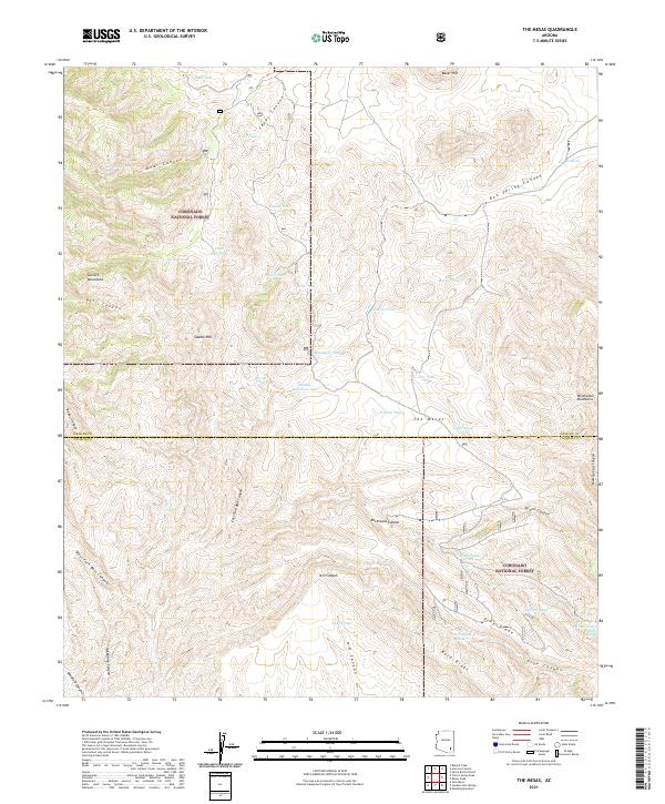 USGS Topographic Map – The Mesas