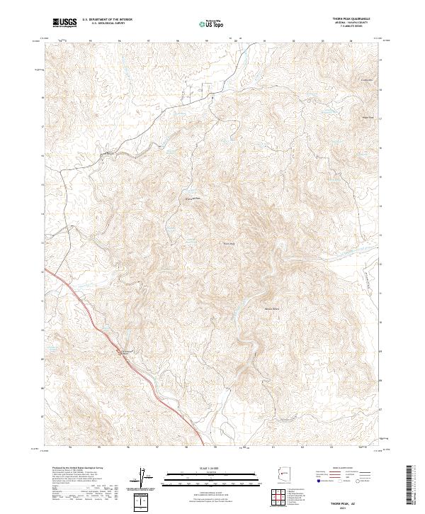 USGS Topographic Map – Thorn Peak