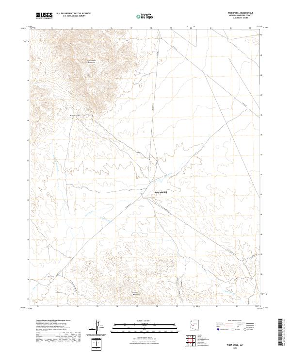 USGS Topographic Map – Tiger Well