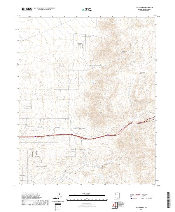 USGS Topographic Map – Tin Mountain