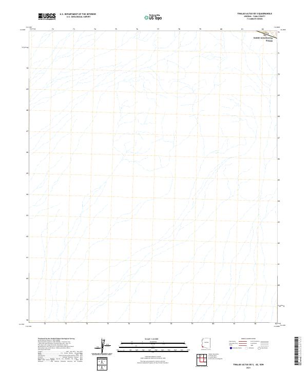 2021 Map of Tinajas Altas OE S, 2021 Print