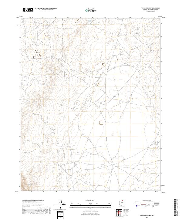 USGS Topographic Map – Toh Bih Nosteny