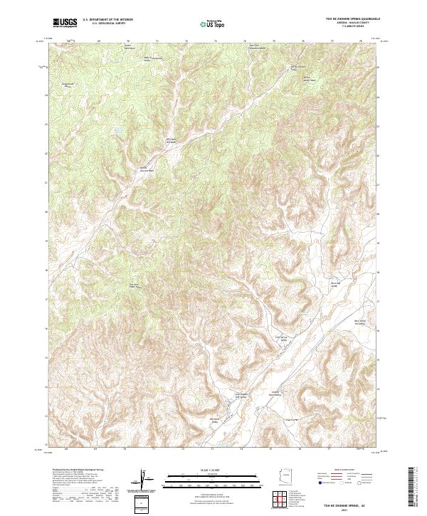 USGS Topographic Map – Toh Ne Zhonnie Spring