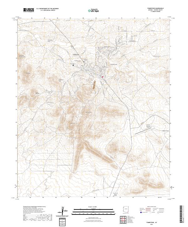 USGS Topographic Map – Tombstone