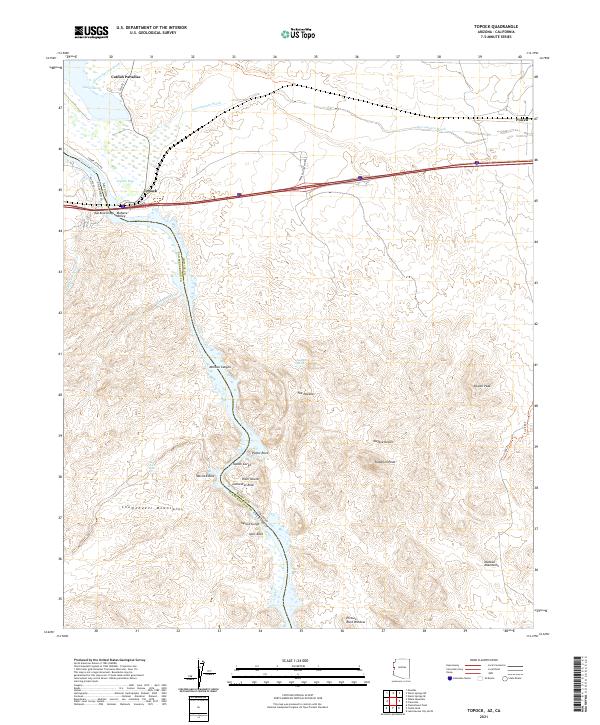 USGS Topographic Map – Topock