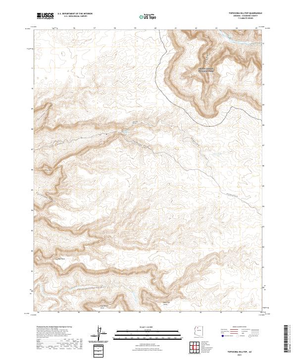 USGS Topographic Map – Topocoba Hilltop