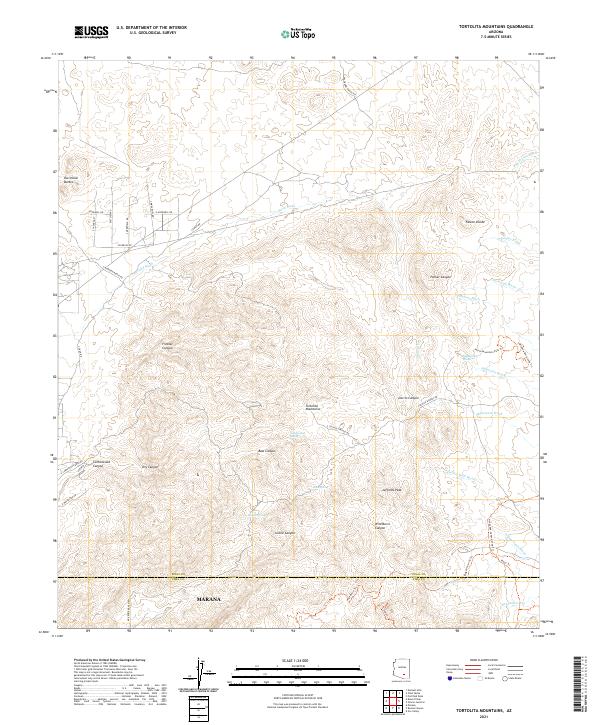 USGS Topographic Map – Tortolita Mountains