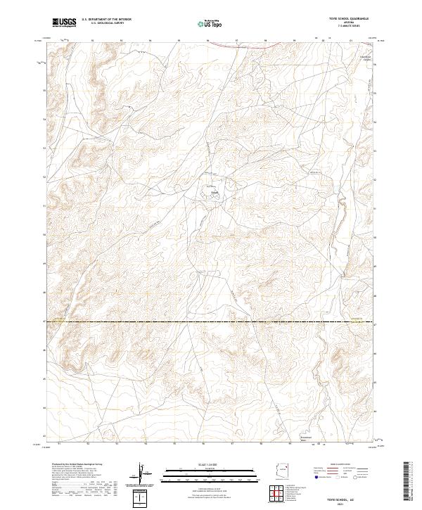 USGS Topographic Map – Toyei School