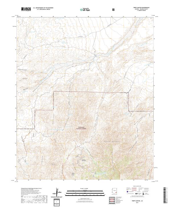 USGS Topographic Map – Tripp Canyon