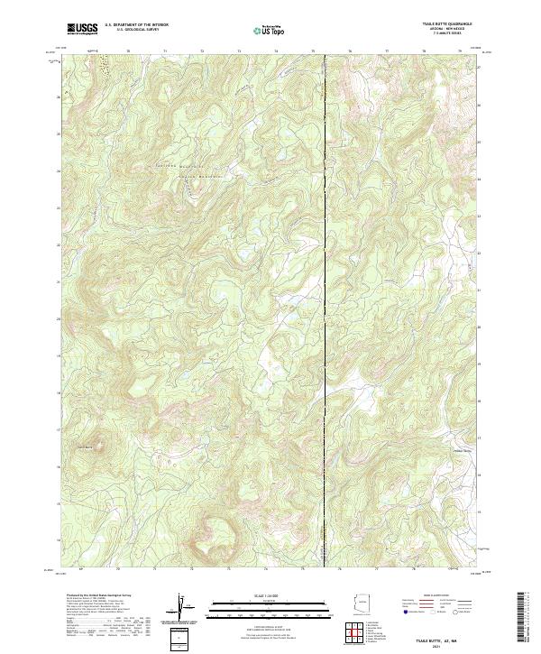 USGS Topographic Map – Tsaile Butte
