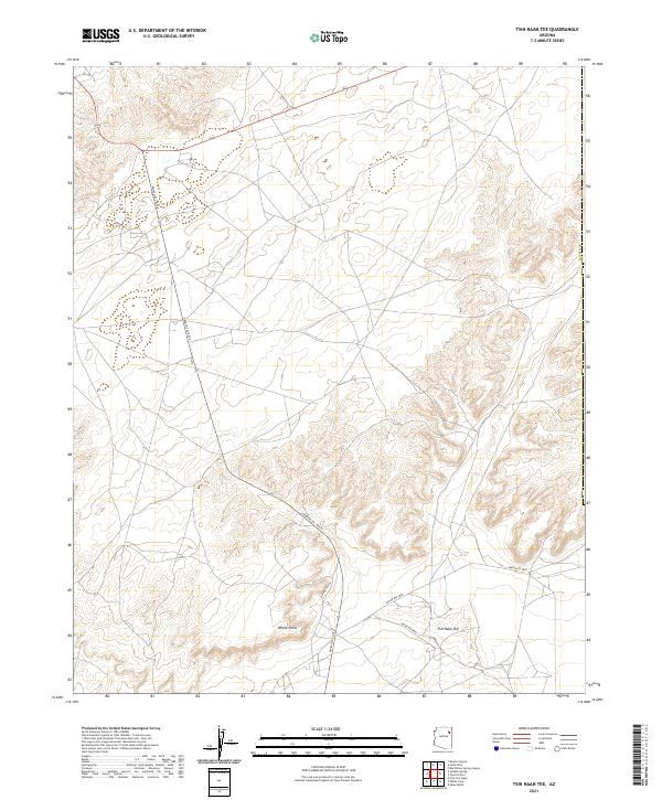 USGS Topographic Map – Tsin Naan Tee