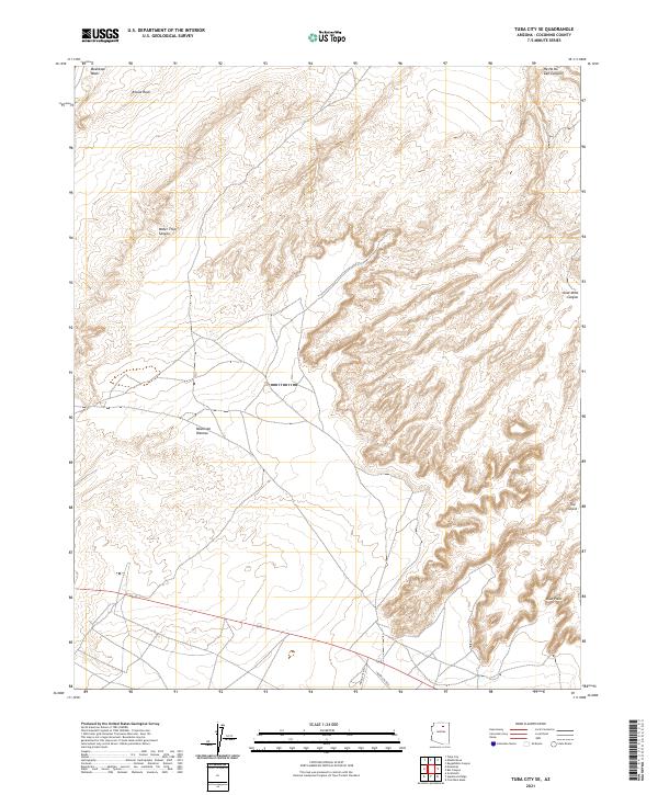 USGS Topographic Map – Tuba City SE