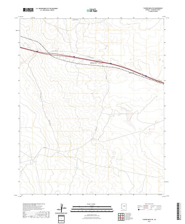 USGS Topographic Map – Tucker Mesa SW
