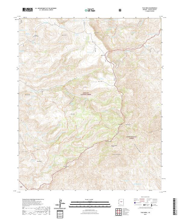 USGS Topographic Map – Tule Mesa