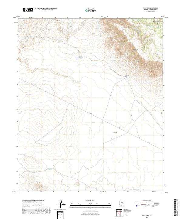 USGS Topographic Map – Tule Tubs