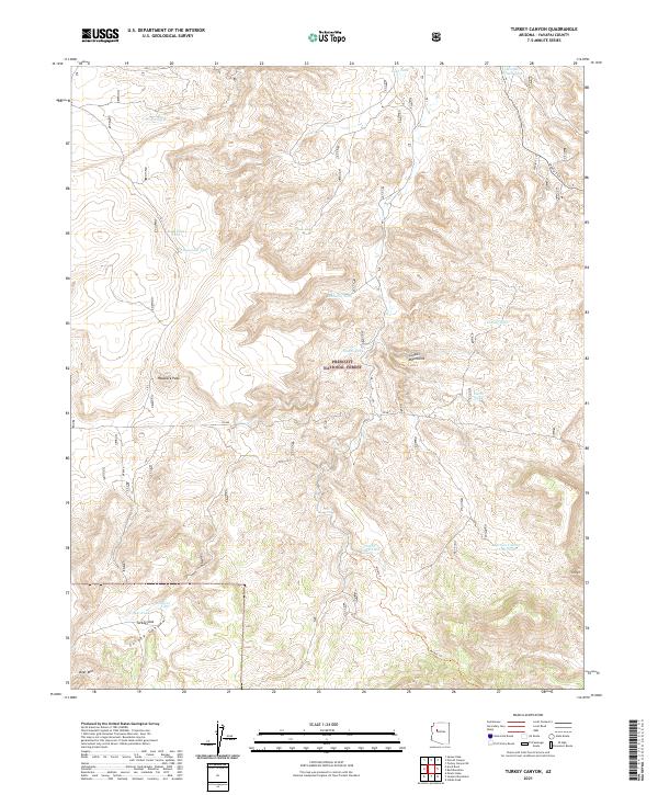 USGS Topographic Map – Turkey Canyon
