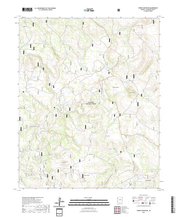 USGS Topographic Map – Turkey Mountain
