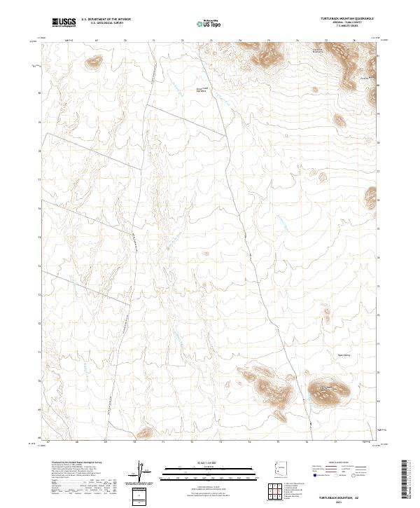 USGS Topographic Map – Turtleback Mountain