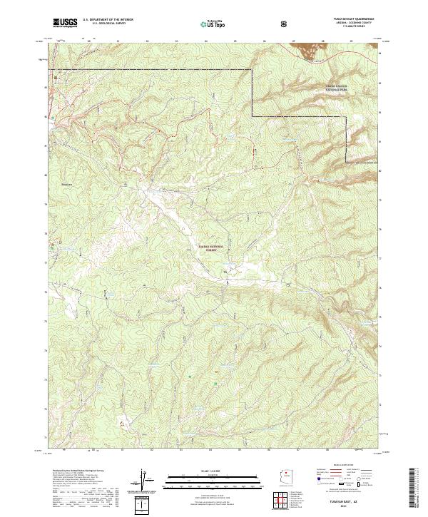USGS Topographic Map – Tusayan East