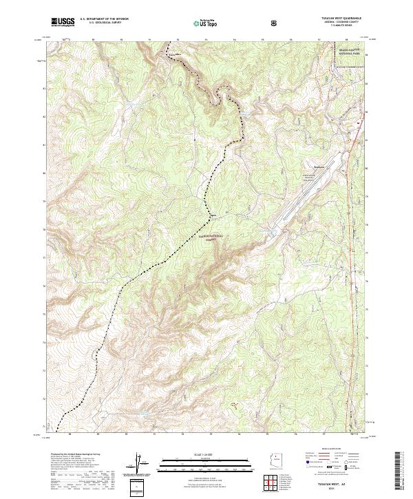 USGS Topographic Map – Tusayan West
