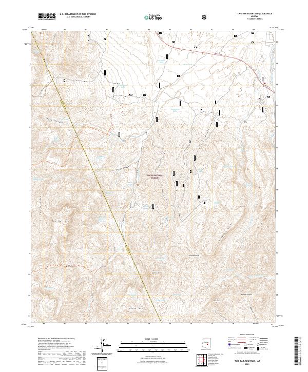 USGS Topographic Map – Two Bar Mountain