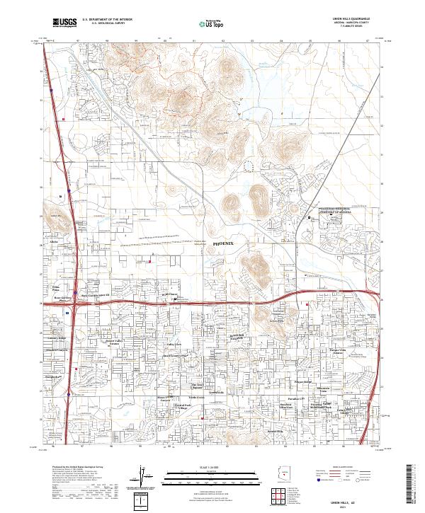 USGS Topographic Map – Union Hills
