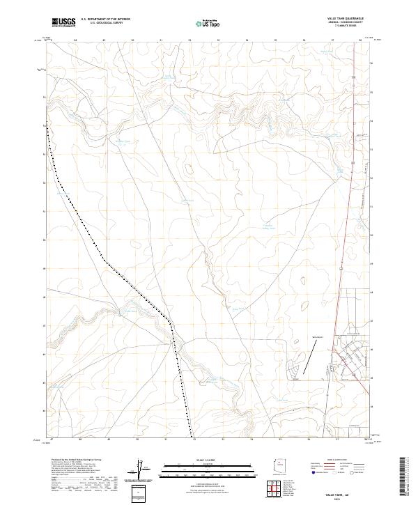 USGS Topographic Map – Valle Tank