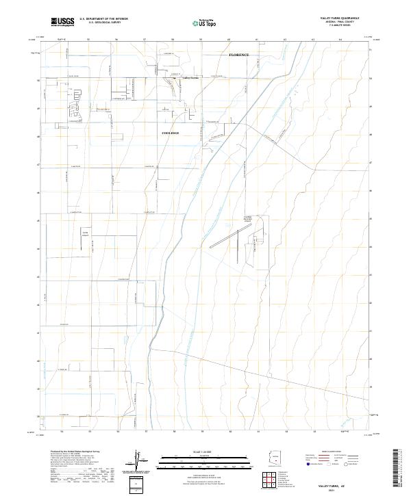 USGS Topographic Map – Valley Farms