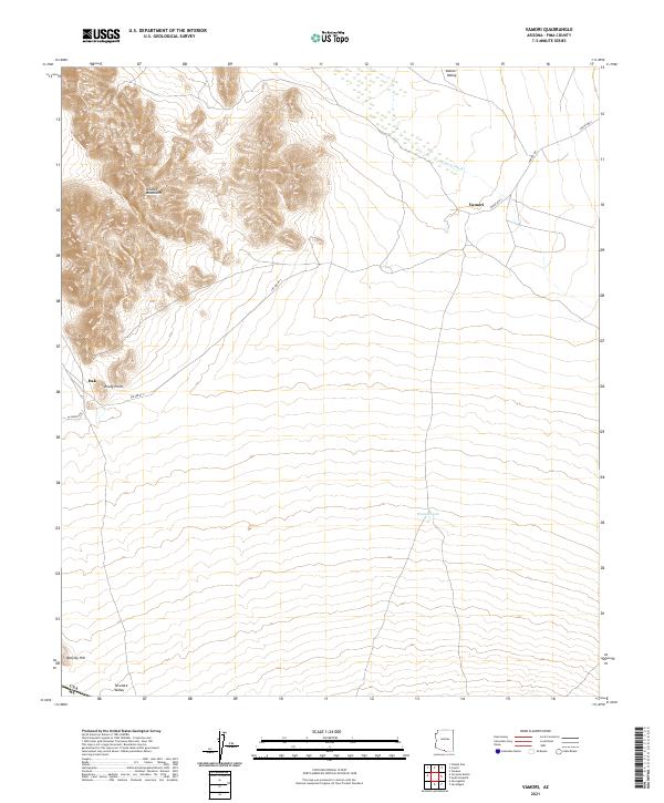 USGS Topographic Map – Vamori