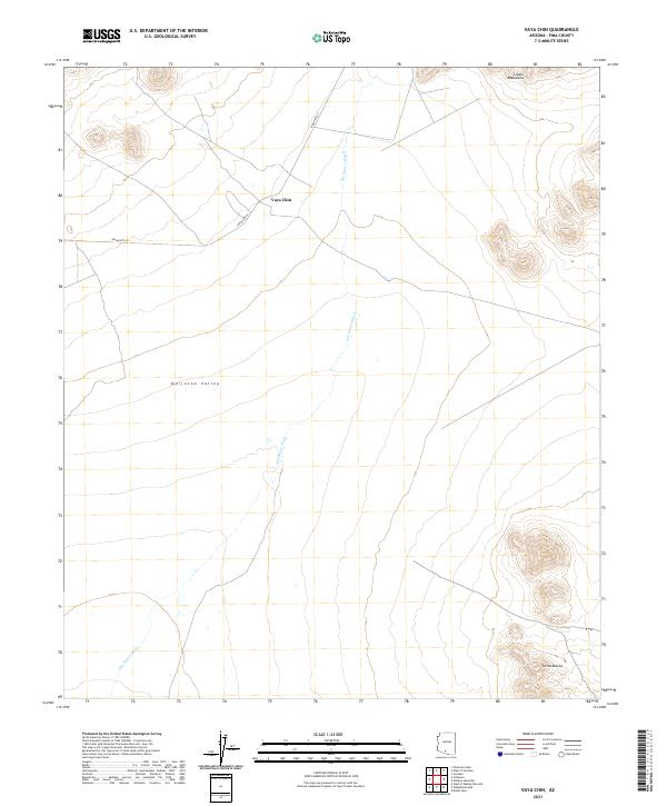 USGS Topographic Map – Vaya Chin