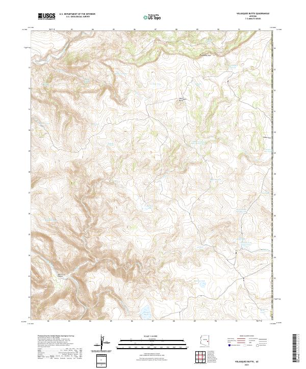 USGS Topographic Map – Velasquez Butte
