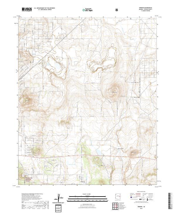 USGS Topographic Map – Vernon