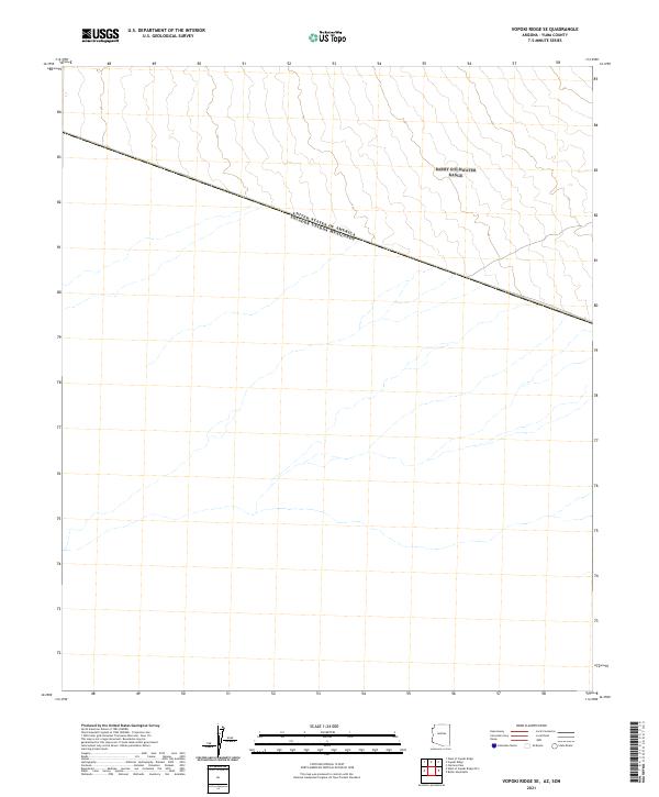 2021 Map of Vopoki Ridge SE, 2021 Print