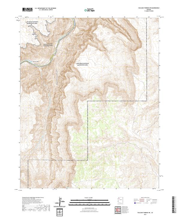 USGS Topographic Map – Vulcans Throne SW