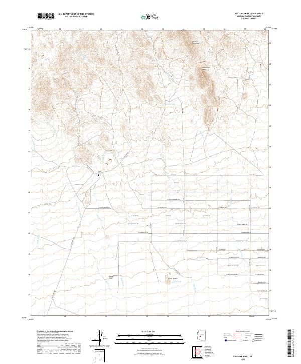 USGS Topographic Map – Vulture Mine