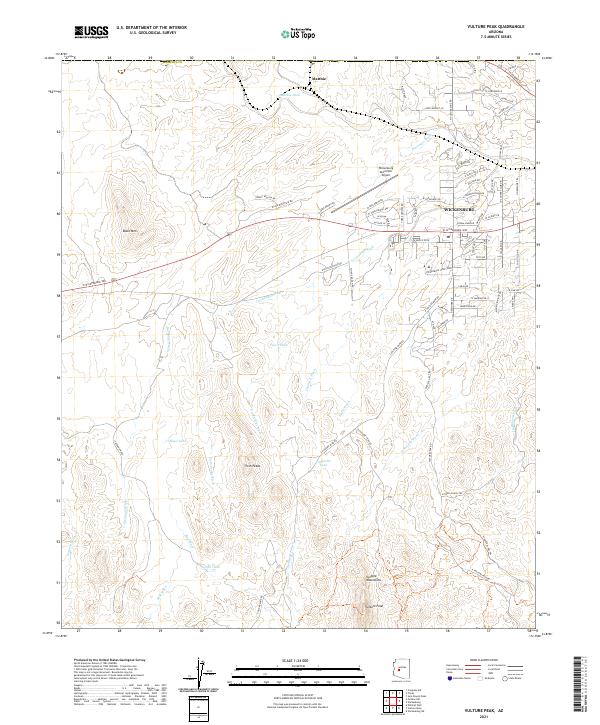 USGS Topographic Map – Vulture Peak