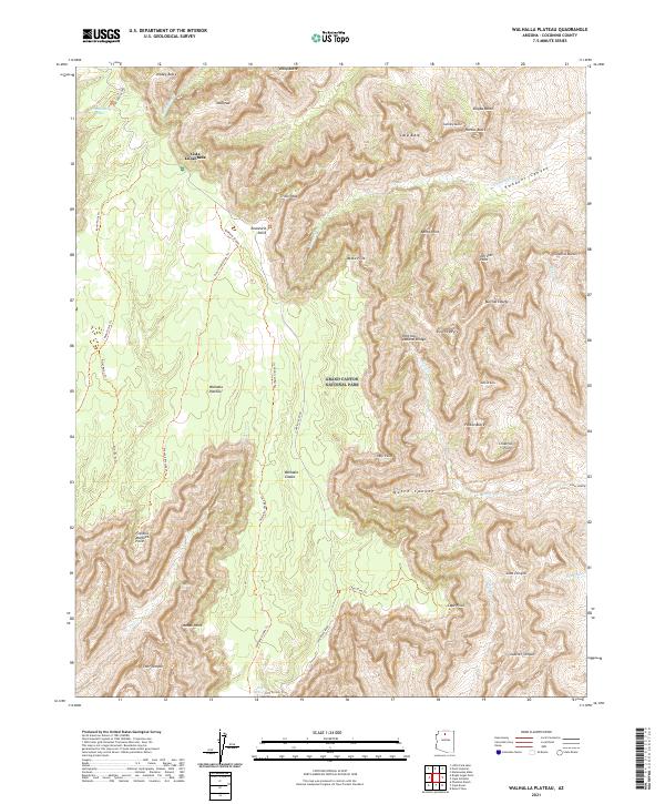 USGS Topographic Map – Walhalla Plateau