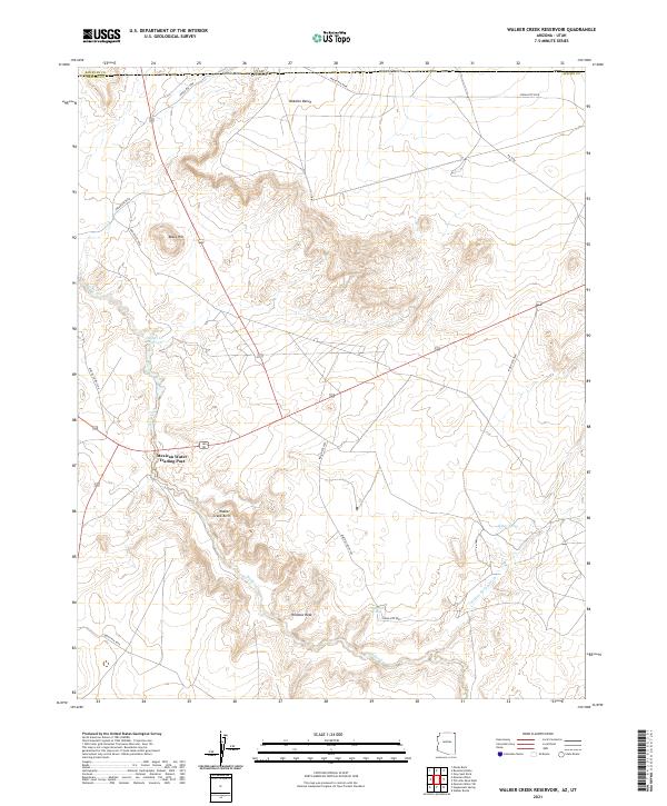 USGS Topographic Map – Walker Creek Reservoir