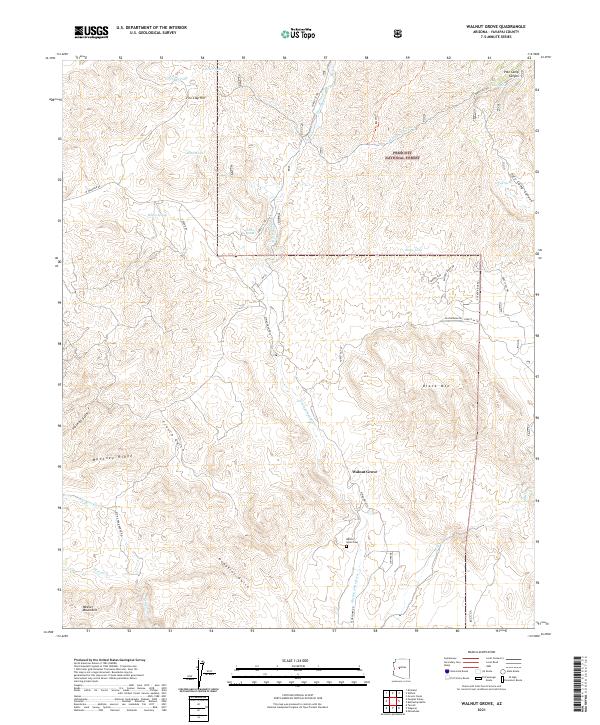USGS Topographic Map – Walnut Grove