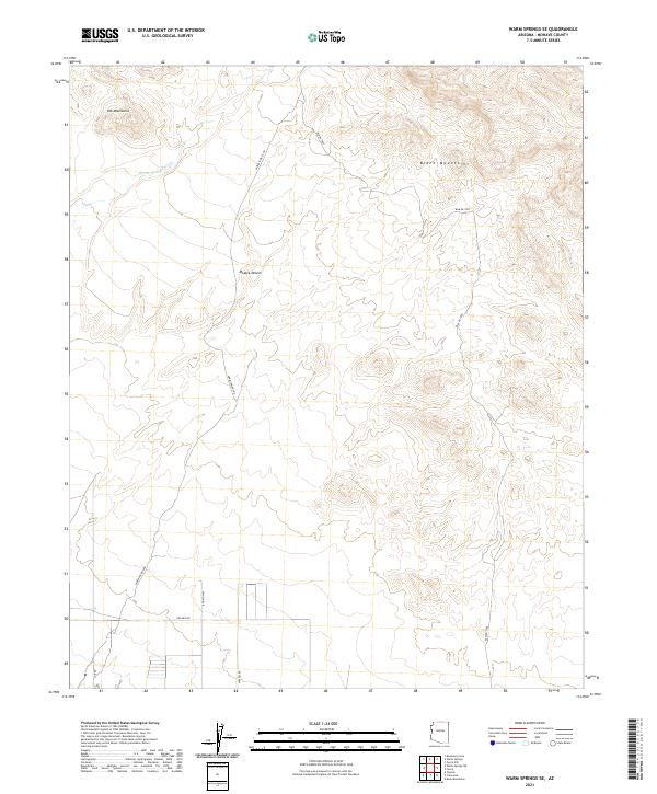 2021 Map of Warm Springs SE, 2021 Print