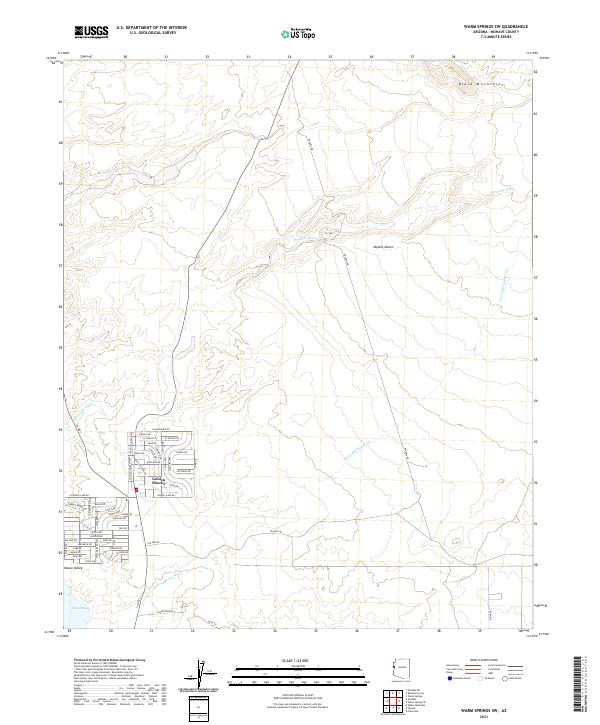 USGS Topographic Map – Warm Springs SW
