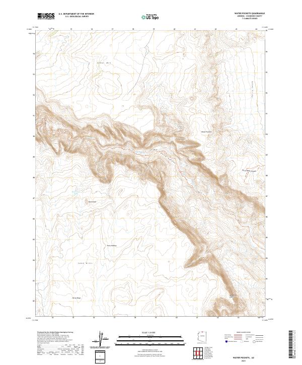 USGS Topographic Map – Water Pockets