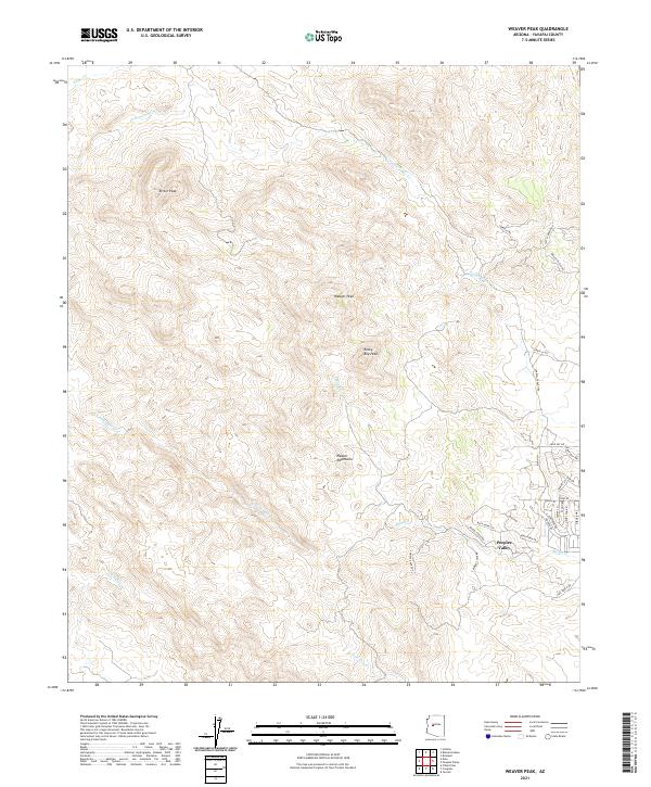 USGS Topographic Map – Weaver Peak