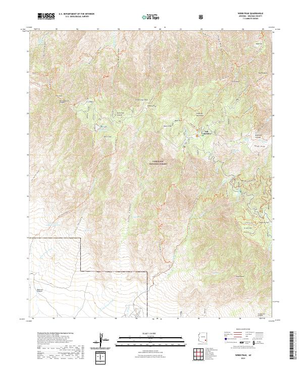 USGS Topographic Map – Webb Peak