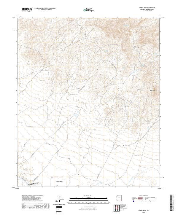 USGS Topographic Map – Weber Peak